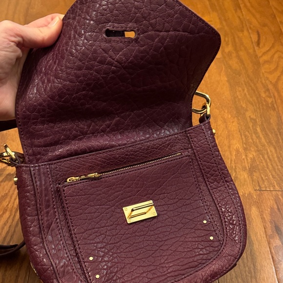 Tory Burch The 797 Pouch Plum Burgundy Crossbody Bag Oxblood - Picture 10 of 16